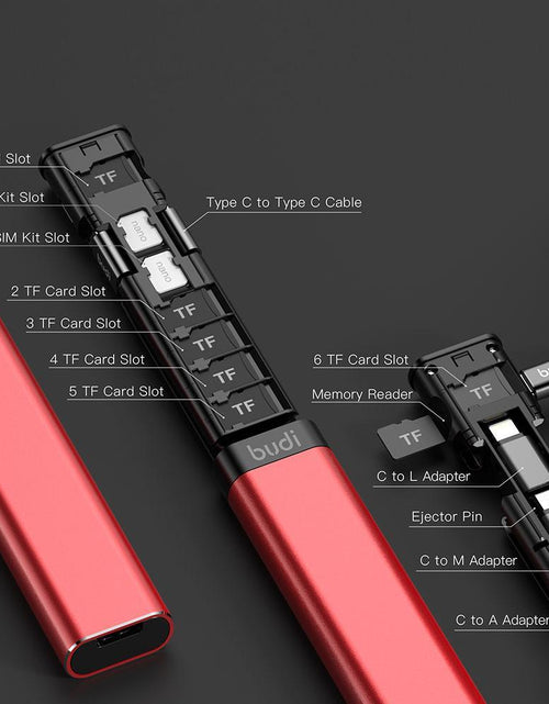 Load image into Gallery viewer, BUDI Multi-function Smart Adapter Card Storage Data Cable
