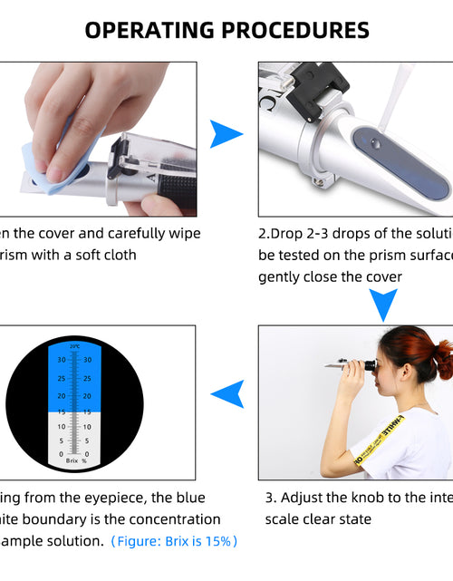 Load image into Gallery viewer, ATC Automatic Temperature Compensation Salinity Content Refractometer
