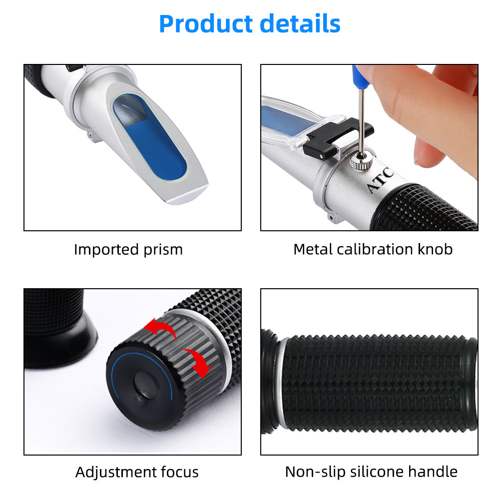 ATC Automatic Temperature Compensation Salinity Content Refractometer