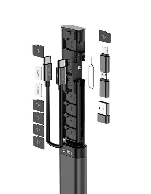 Load image into Gallery viewer, BUDI Multi-function Smart Adapter Card Storage Data Cable
