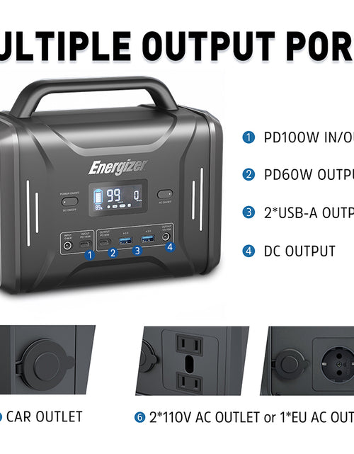 Load image into Gallery viewer, EU Energizer Portable Power Station pps320 + PWS110 110W
