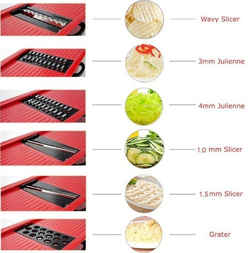 Load image into Gallery viewer, Stainless Steel 6 Blades Vegetable Slicer
